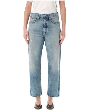 CYCLE Cropped Jeans - Bleu