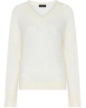 Bruuns Bazaar V-Neck Knitwear - Blanco