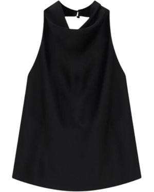 Imperial Sleeveless Tops - Black