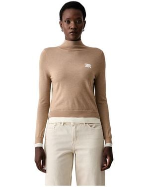 Ermanno Scervino Truien & Vesten ,Wol Firenze Sweater - Naturel