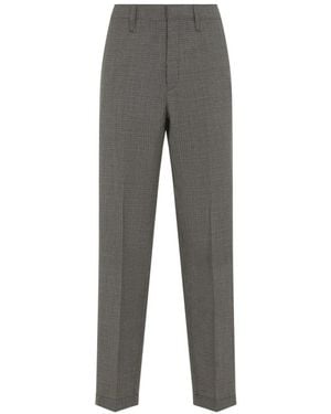 Prada Broeken ,Groen ,Wol Wool Pants - Grijs