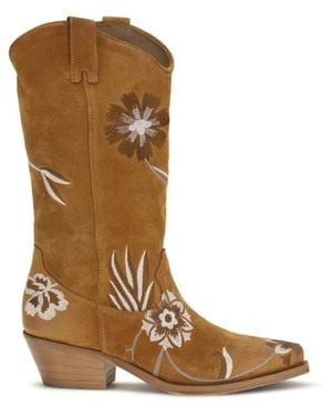 P.A.R.O.S.H. Cowboy & Biker Boots - Brown