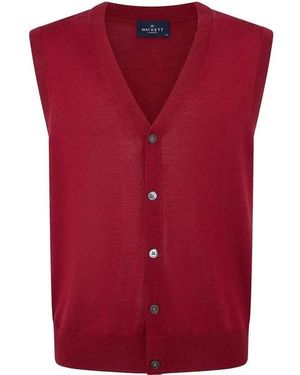 Hackett Merino Wool Cardigan - Rot