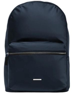 Calvin Klein Blauer Rucksack Mit Reißverschlusstaschen
