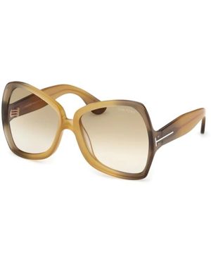 Tom Ford Jerry Butterfly Frame Sunglasses - Metallic
