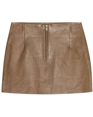 REMAIN Birger Christensen Leather Skirts - Brown