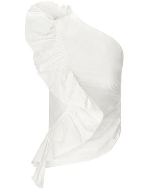Essentiel Antwerp Haven Asymmetrisch Top - Wit