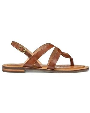 Geox Flat Sandals - Marrón