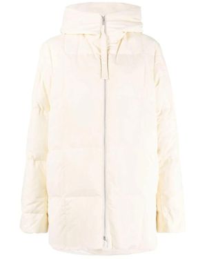 Jil Sander Kapuzen-Steppjacke - Weiß