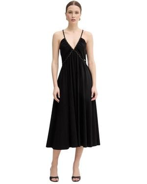 Fracomina Ausgestelltes Midikleid - Schwarz
