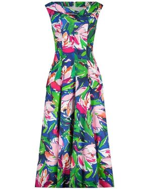 Talbot Runhof Kleedjes ,Veelkleurig ,Bloemen Cocktailjurk - Groen