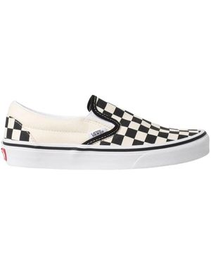 Vans Classic Slip-On Checkerboard - Weiß