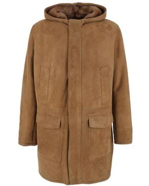 Arma Single-Breasted Coats - Marrón