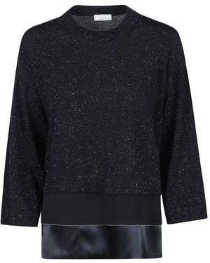 Peserico Round-Neck Knitwear - Azul