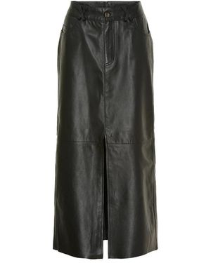Notyz Leather Skirts - Gris