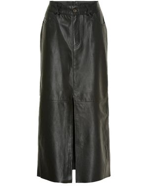 Notyz Leather Skirts - Gris