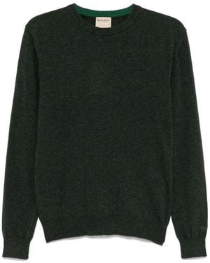 Woolrich Grüner Strickpullover Mit Rundhalsausschnitt