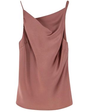 Alysi Sleeveless Tops - Brown