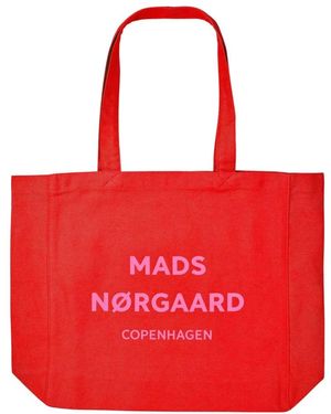 Mads Nørgaard Tote Bags - Rojo