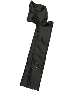 Y-3 Accessoires ,Zwart ,Polyester Gewatteerde Sjaal Met Capuchon