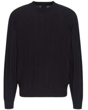 ARMANI EXCHANGE Round-Neck Knitwear - Blu