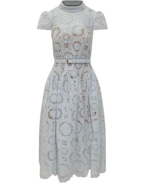 Self-Portrait Midi Dresses - Gris