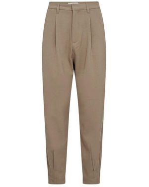 Copenhagen Muse Stilvolle und bequeme Damen Chinos - Natur