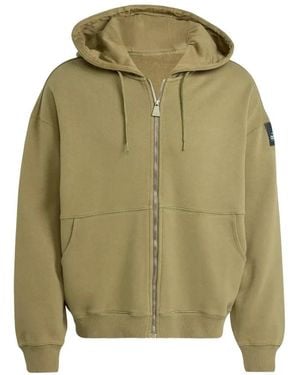adidas Fitness ,Groen ,Katoen Eqt Fleece Full-Zip Hoodie