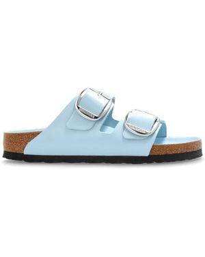 Birkenstock Arizona Big Buckle High Shine Shoes - Blue