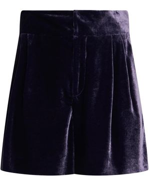 Alberta Ferretti Ausgestellte Shorts - Blau