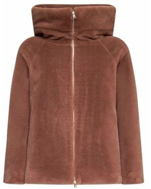 Herno Faux Fur & Shearling Jackets - Brown