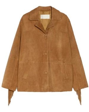 iBlues Leather Jackets - Marrone