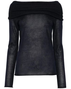 Roberto Collina Schulterfreier Pullover - Schwarz