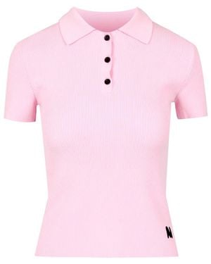 MSGM Round-Neck Knitwear - Rose