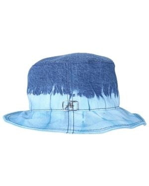 Alberta Ferretti Denim Bucket Hat Met Tie-Dye Effect - Blauw