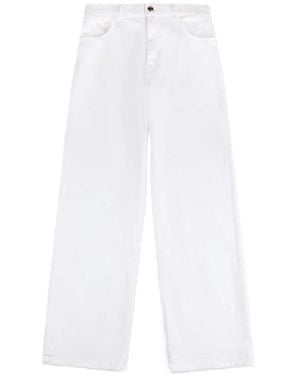 Fay Wide Jeans - White