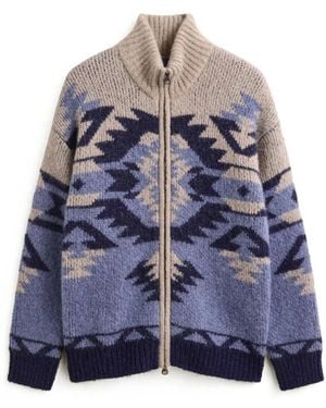 GANT Jacquard Cardigan - Blau