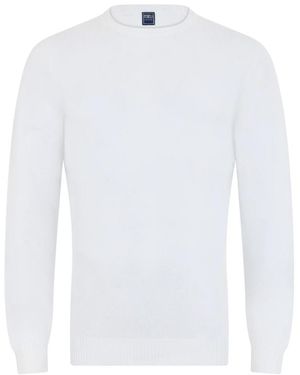 Fedeli Round-Neck Knitwear - Blanc