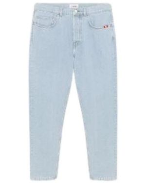 AMISH Jeremiah Denim Bleach - Blauw