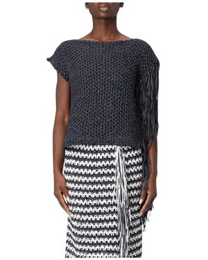 Liviana Conti Round-Neck Knitwear - Nero