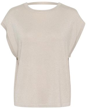 Kaffe Round-Neck Knitwear - Neutro