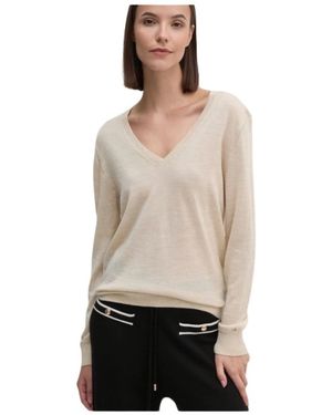 Tommy Hilfiger V-Neck Knitwear - Neutro