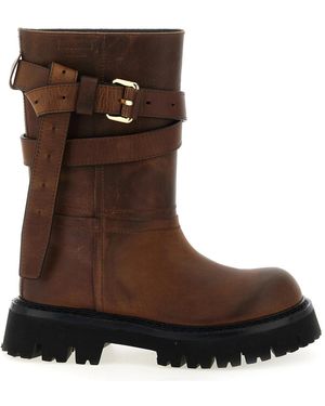 Moschino High Boots - Brown