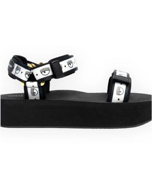 Chiara Ferragni Flat Sandals - Nero