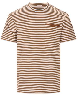 Moncler T-Shirts - Natural