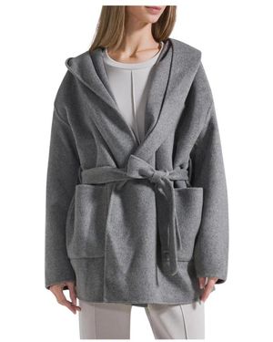 Deha Belted Coats - Grey