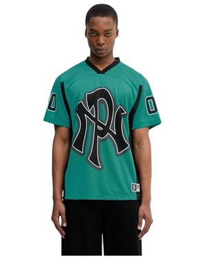 No Problemo Nyp Sports V-Ausschnitt T-Shirt - Grün