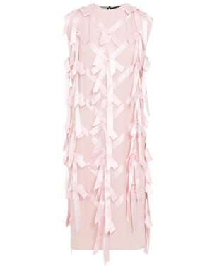 Prada Sablé Embroidered Dress - Pink
