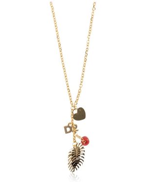 DSquared² Accessoires ,Geel ,Charm Necklace - Metallic