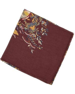 Etro Sjaal Van Modal En Kasjmier Met Jacquardmotief - Rood